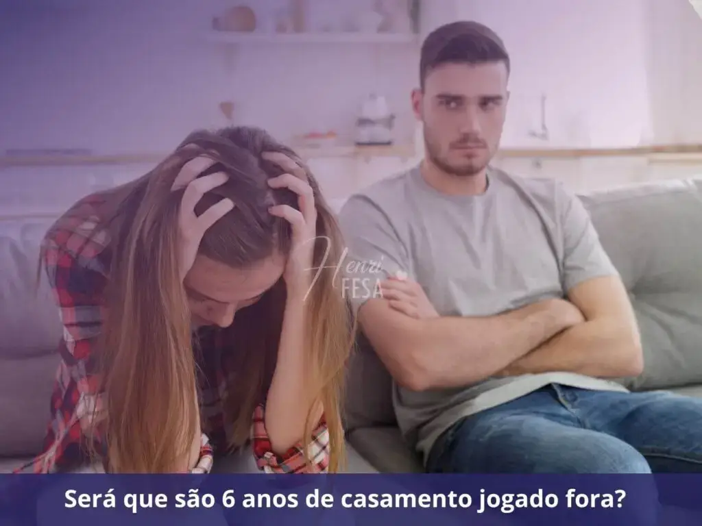 6 anos de casamento e não aguento mais olhar para ele, por quê? Será que são seis anos de casamento jogados fora
