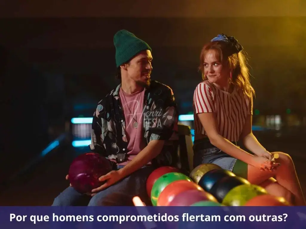 Meu marido olha para outras e nega: traição? Homem flertando com mulher em ambiente de jogo de boliche!