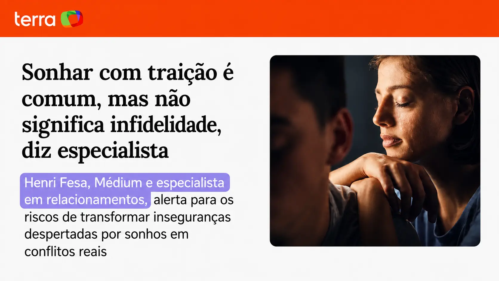 Sonhar com traição