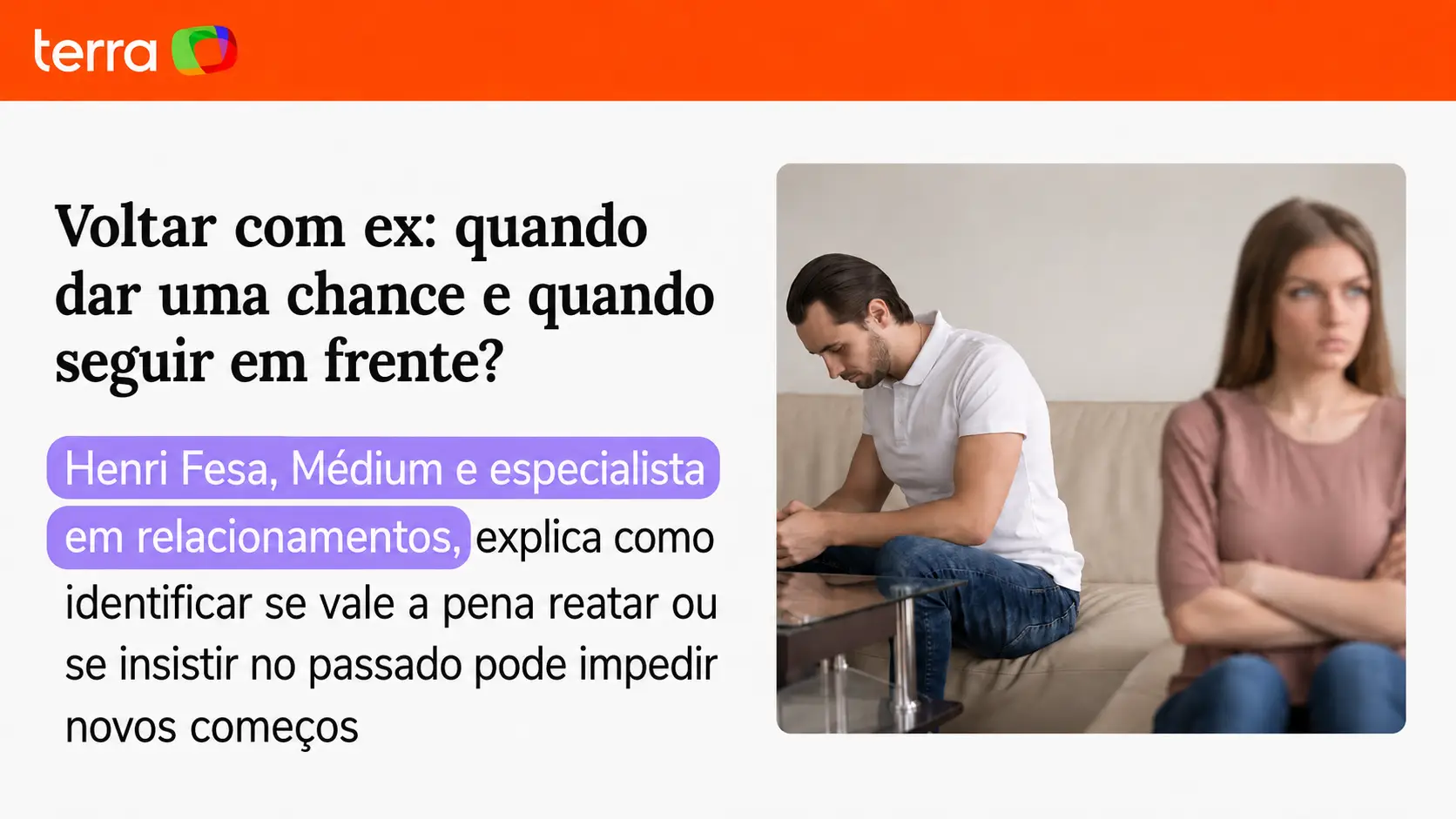 Voltar com ex